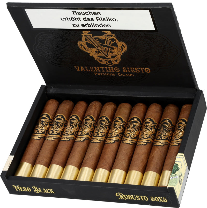 Valentino Siesto Premium Nero Black Robusto