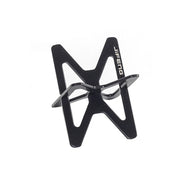 Cigar Holder Portable Stainless Steel Cross Foldable Display Stand with Leather Case Accessories Tools