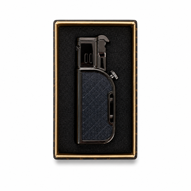 Honest Unusual Luxury Double Flame Pipe Lighter Removable Grinding Wheel