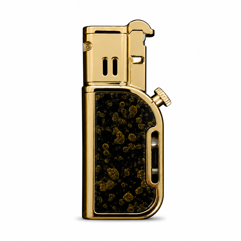 Honest Unusual Luxury Double Flame Pipe Lighter Removable Grinding Wheel