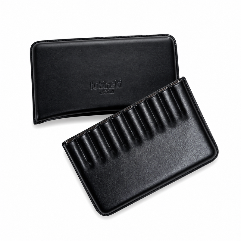 Lubinski Case Leather Black for 10 Cigarillos