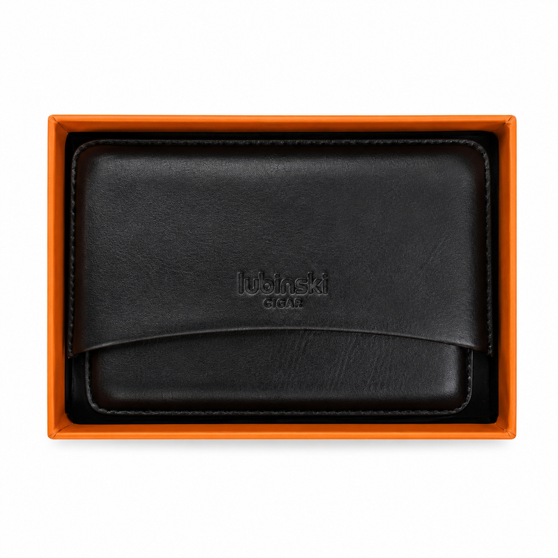 Lubinski Case Leather Black for 10 Cigarillos
