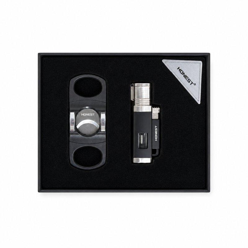 Honest Cigar Lighter and Cutter Set