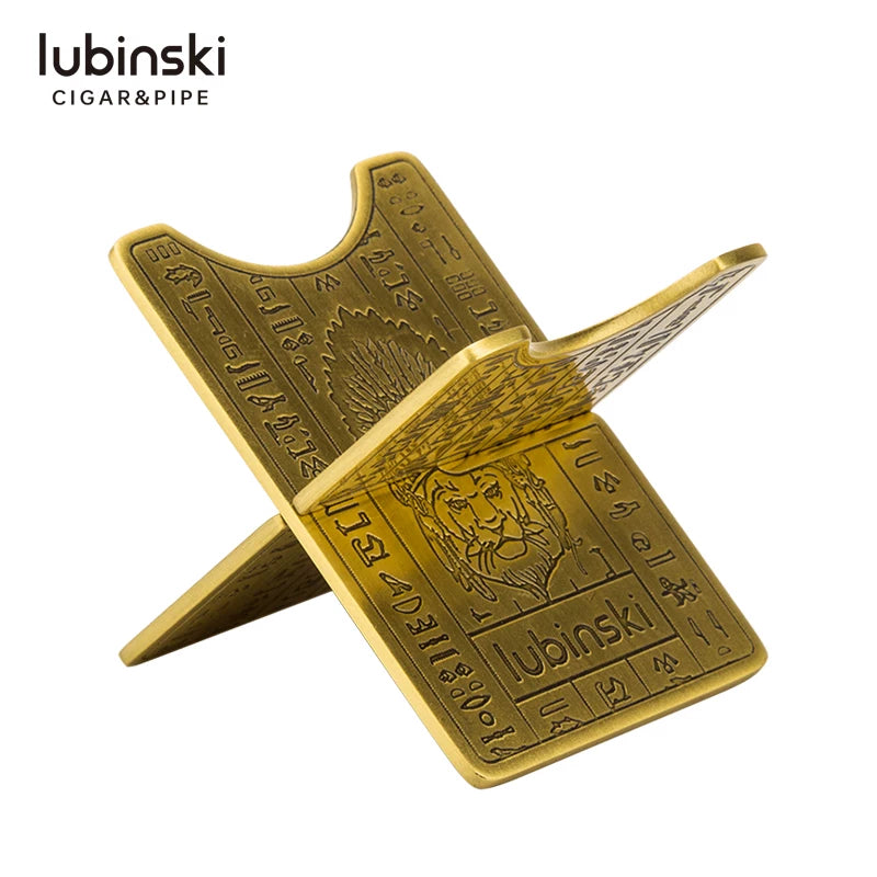Lubinski Special Embossed Motif Cigar Stand Gold