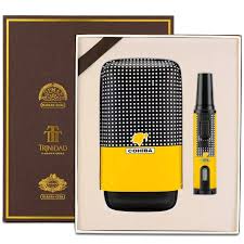 Humidor Cigar Case, Windproof Straight Punch Machine, Two-piece